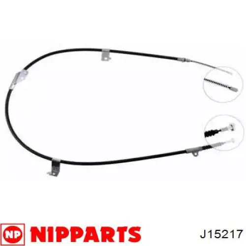 Трос ручника J15217 Nipparts