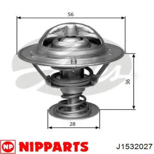 Термостат в корпусе Nipparts J1532027 цена, от 9.50 USD