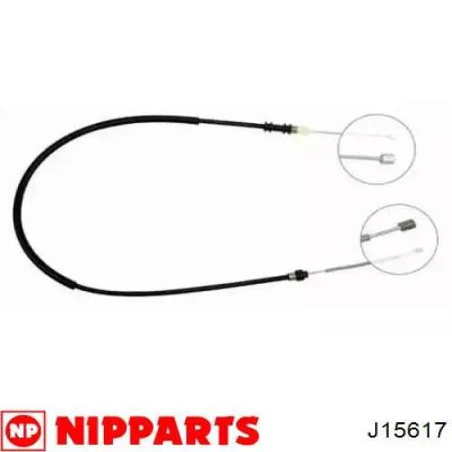 Трос ручника J15617 Nipparts