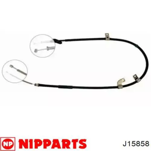 Задний правый трос ручника J15858 Nipparts