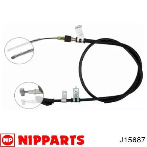 J15887 Nipparts cabo do freio de estacionamento traseiro esquerdo