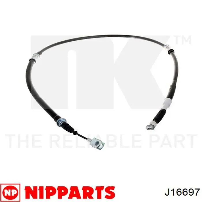 Cable de freno de mano trasero izquierdo J16697 Nipparts