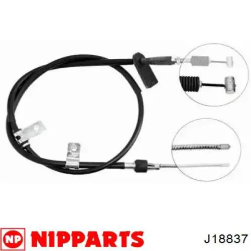 Трос ручника J18837 Nipparts