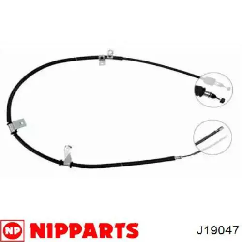 Трос ручника J19047 Nipparts