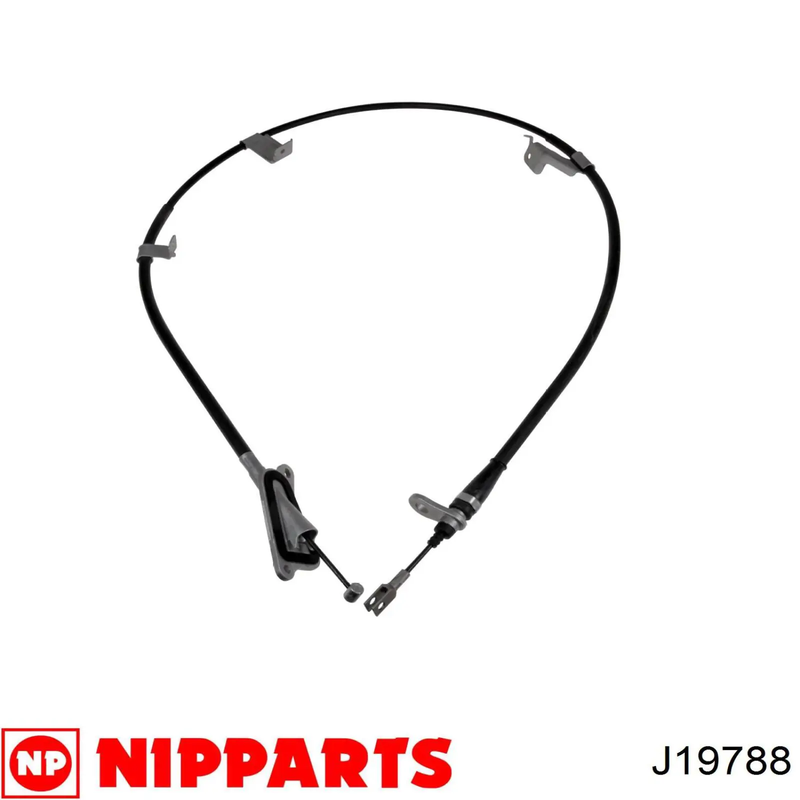 Cable de freno de mano trasero derecho J19788 Nipparts