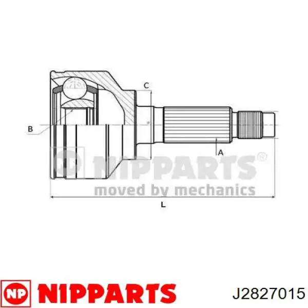 ШРУС наружный передний J2827015 Nipparts