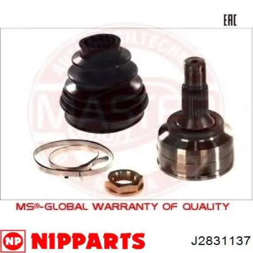 ШРУС наружный передний J2831137 Nipparts