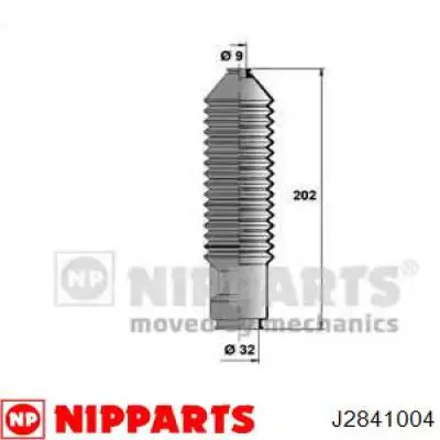 Пыльник рулевого механизма (рейки) левый J2841004 Nipparts