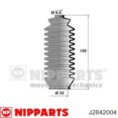 Пыльник рулевого механизма (рейки) правый J2842004 Nipparts