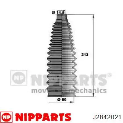 Пыльник рулевой рейки J2842021 Nipparts