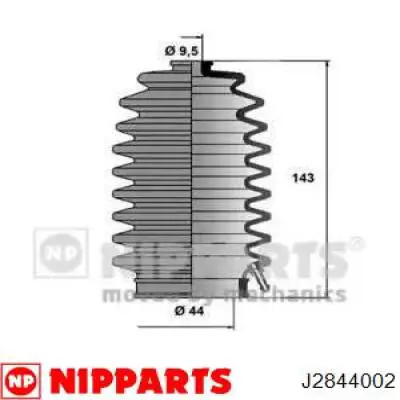 Пыльник рулевой рейки J2844002 Nipparts