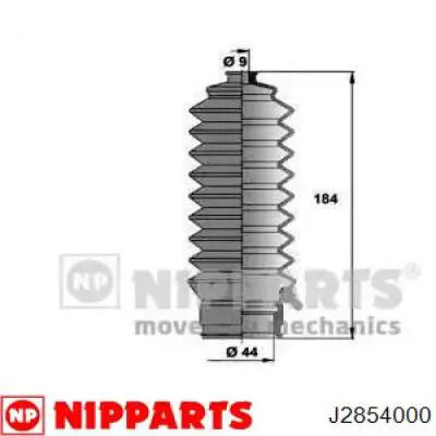 Пыльник рулевой рейки J2854000 Nipparts