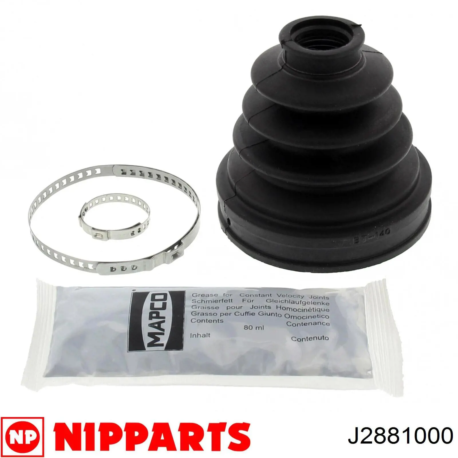 Пыльник шарнира угловых скоростей внутренний передний Nipparts J2881000 цена, от 8.39 USD