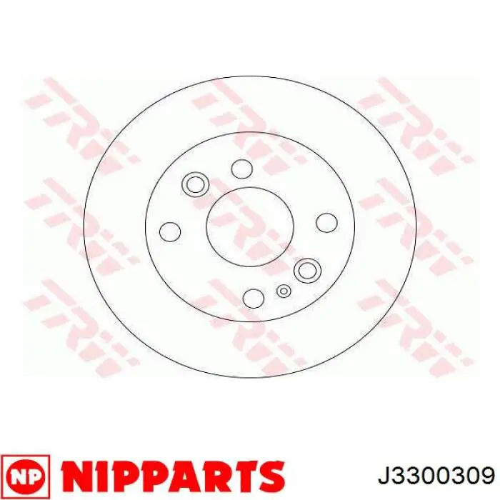 J3300309 Nipparts Диск тормозной передний