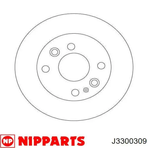 Купить J3300309 Nipparts Ротор тормозной