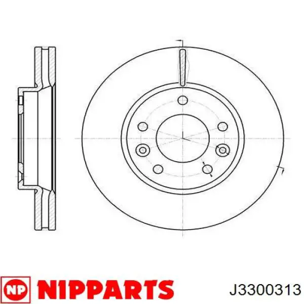 Передний тормозной диск Nipparts J3300313
