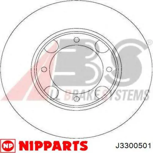 Купить J3300501 Nipparts Ротор тормозной