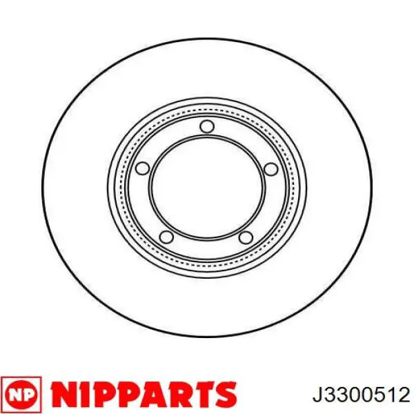 Тормоз дисковый передний Nipparts J3300512 цена, от 26.83 USD