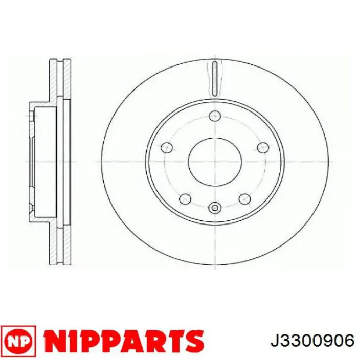 Передний тормозной диск Nipparts J3300906