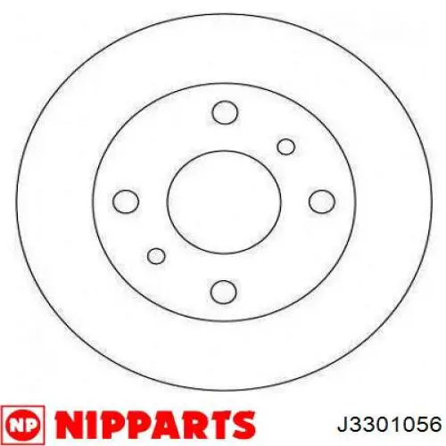 Передние тормозные диски J3301056 Nipparts