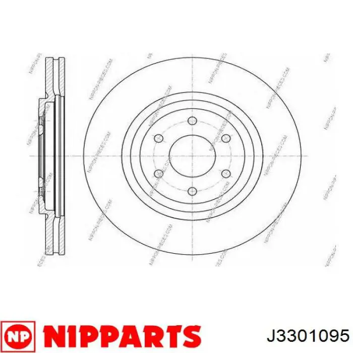 Передний тормозной диск Nipparts J3301095