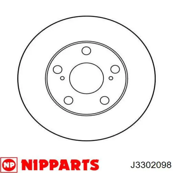 Купить J3302098 Nipparts Ротор тормозной