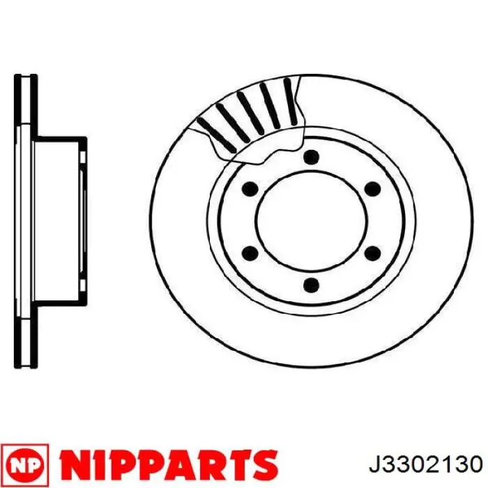 Передний тормозной диск Nipparts J3302130