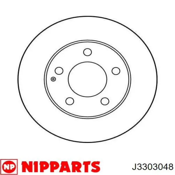 Передние тормозные диски J3303048 Nipparts