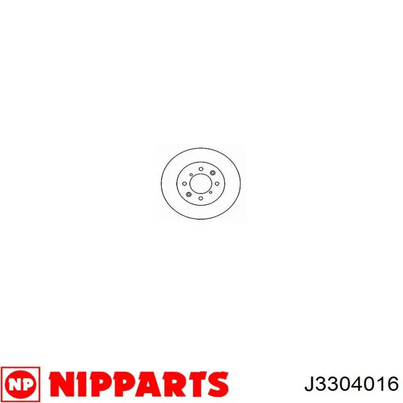 Тормоз дисковый передний Nipparts J3304016 цена, от 12.67 USD