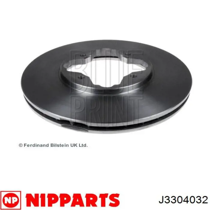J3304032 Nipparts диск тормозной передний