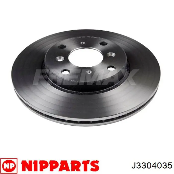J3304035 Nipparts Диск тормозной передний