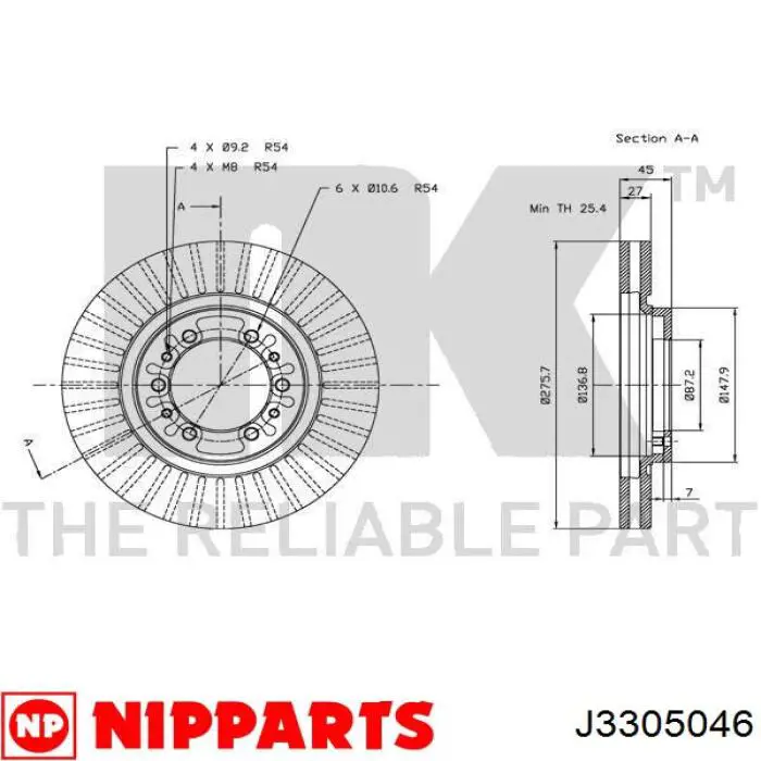 Купить MB928120 Mitsubishi Ротор тормозной