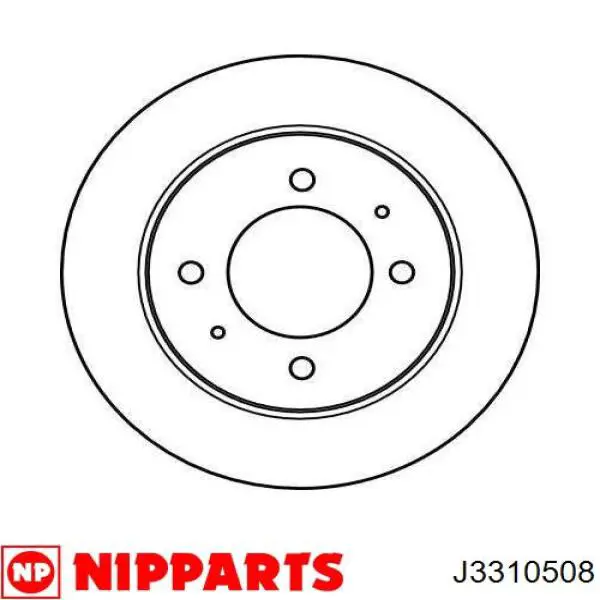Задний тормозной диск Nipparts J3310508 цена, от 19.94 USD