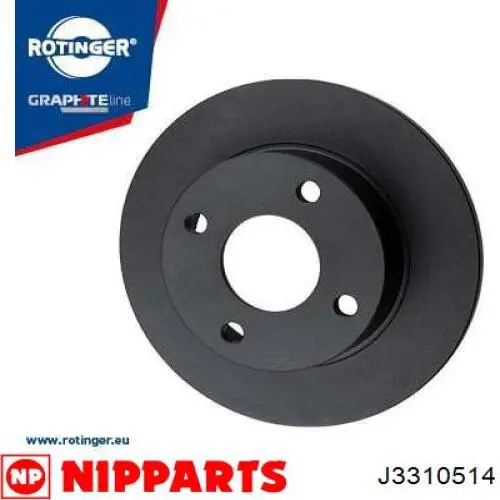 Купить J3310514 Nipparts Диск тормозной задний