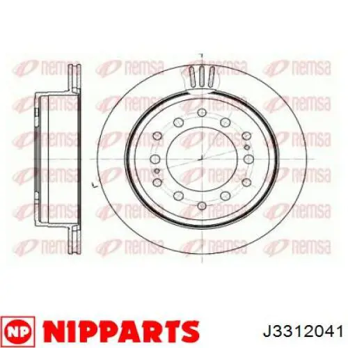 J3312041 Nipparts Дисковый тормоз
