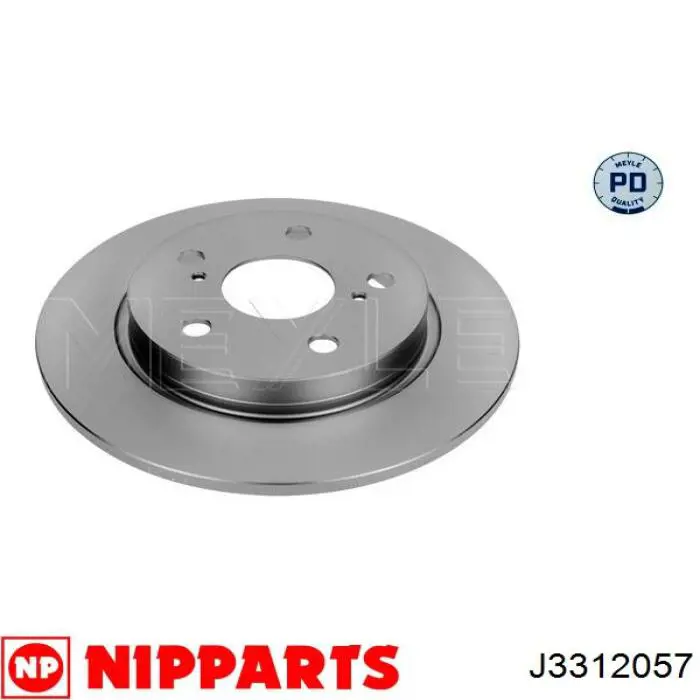 Задний тормозной диск Nipparts J3312057 цена, от 27.23 USD