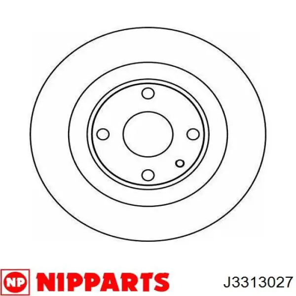Купить J3313027 Nipparts Диск тормозной задний