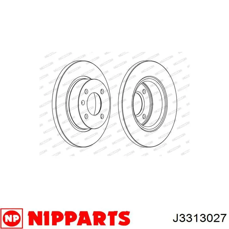Задний дисковый тормоз Nipparts J3313027