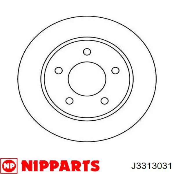 Тормозные диски J3313031 Nipparts