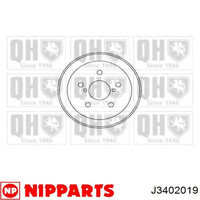 Купить J3402019 Nipparts Тормозной барабан