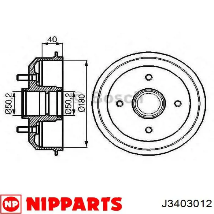 Тормозной барабан BT1820 Optimal
