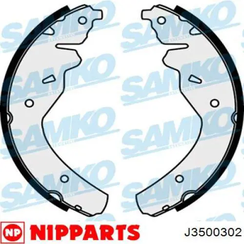Задние барабанные колодки PLB008 Parts-Mall