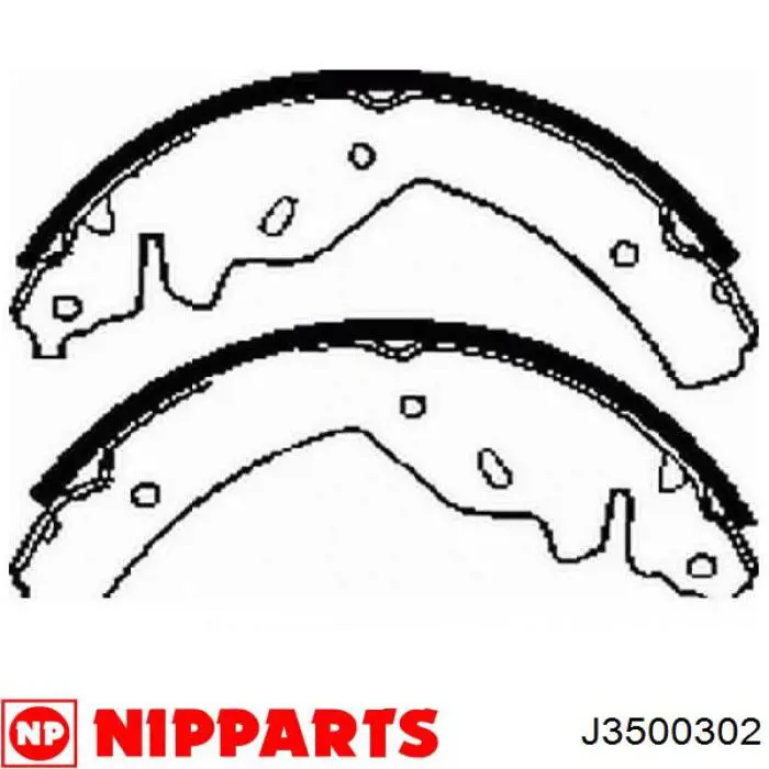 PLB008 Parts-Mall Барабанные тормозные колодки