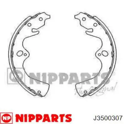 Купить J3500307 Nipparts Задние барабанные тормозные колодки