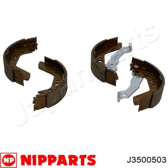 Задние барабанные колодки J3500503 Nipparts