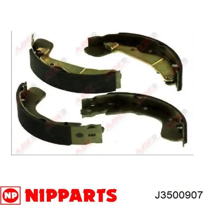 Задние барабанные колодки J3500907 Nipparts