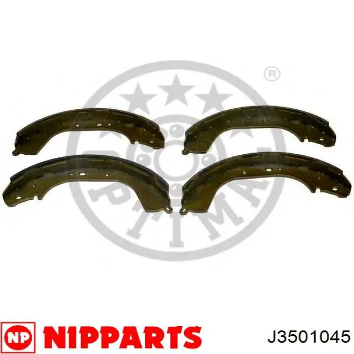 Задние барабанные колодки J3501045 Nipparts