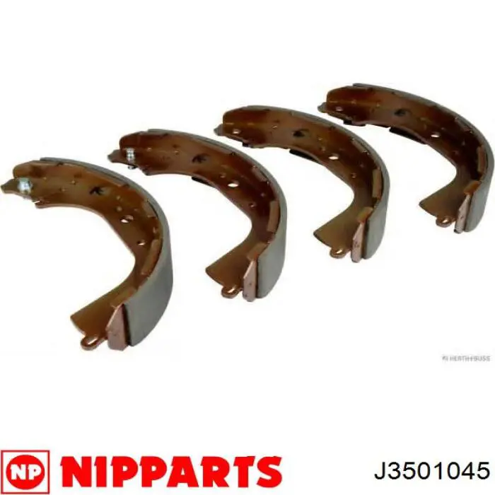 Купить J3501045 Nipparts Задние барабанные тормозные колодки
