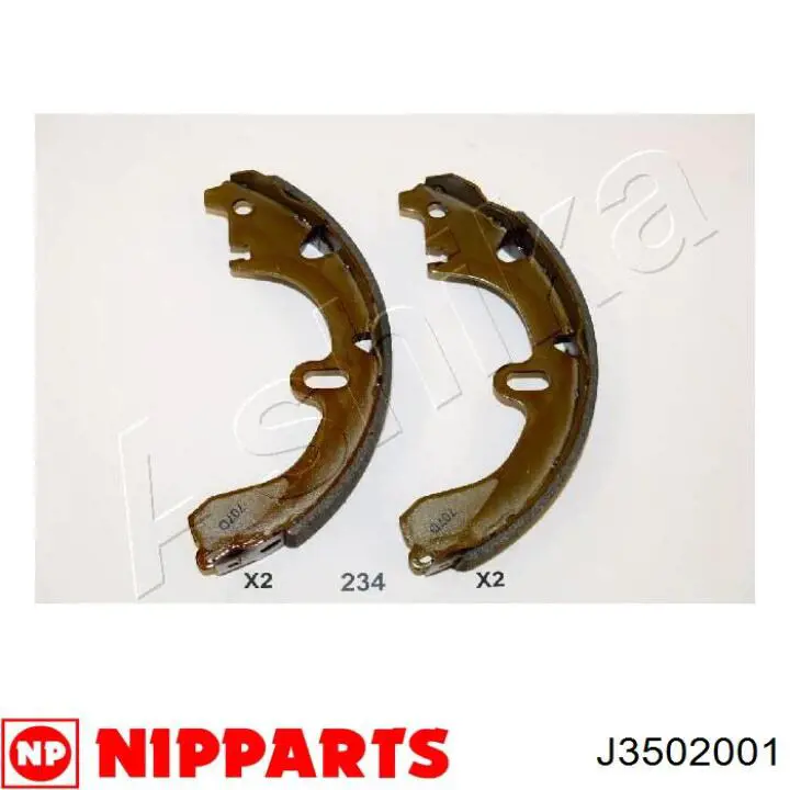 Задние барабанные колодки J3502001 Nipparts