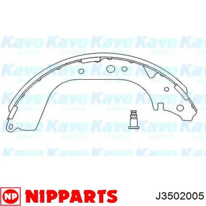 06700 LPR Барабанные тормозные колодки